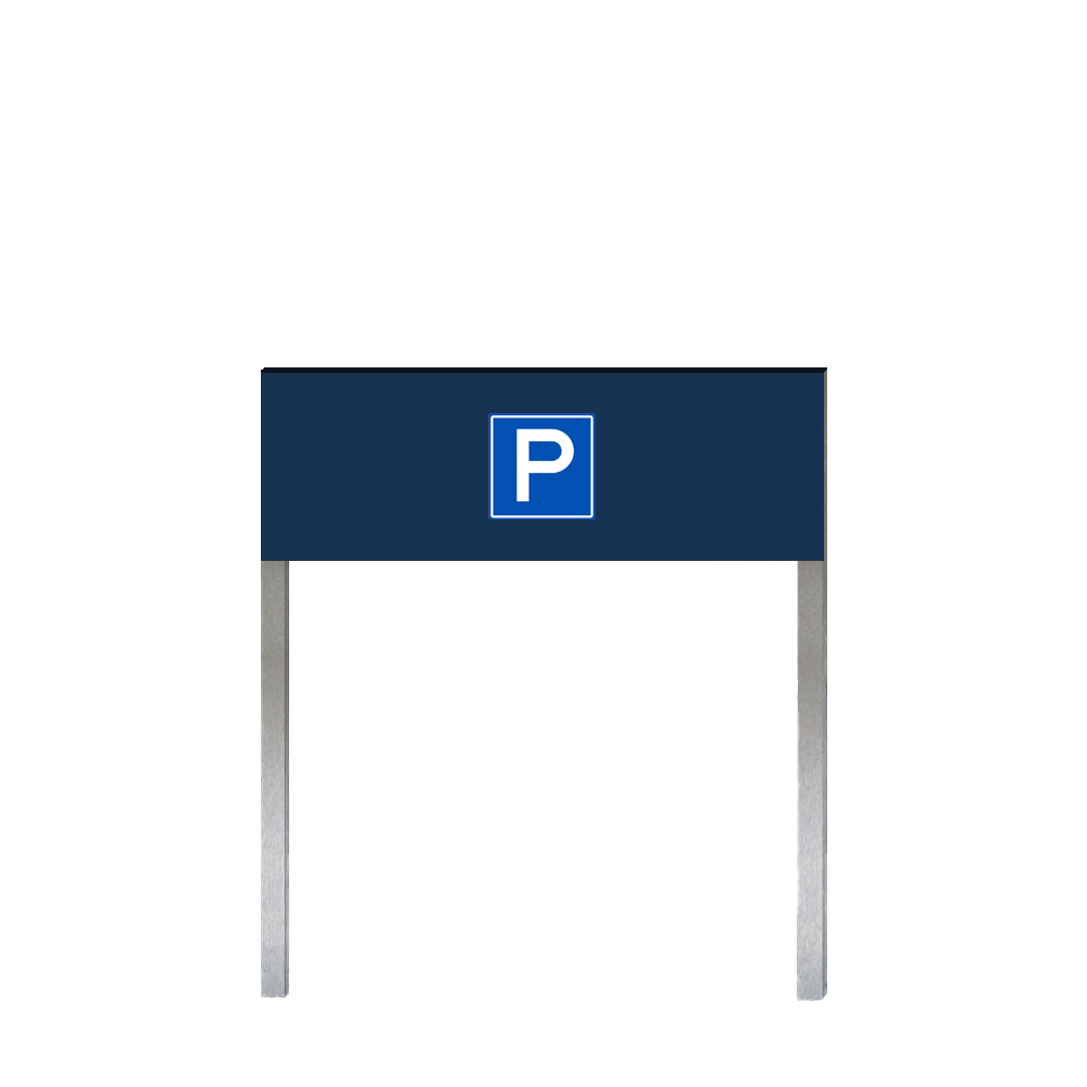 Parkeerbord vrijstaand (dubbelzijdig) 60x20cm